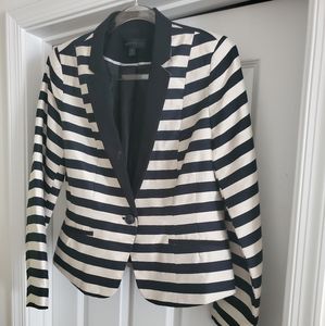 Worthington Black and White Striped Blazer
